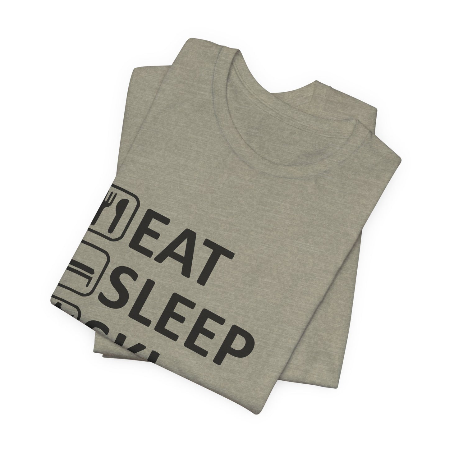 Eat Sleep Ski Repeat - Unisex Jersey Tee