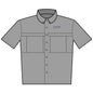 CURENT Embroidered Short-Sleeve Work Shirt