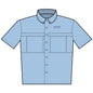 CURENT Embroidered Short-Sleeve Work Shirt