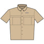 CURENT Embroidered Short-Sleeve Work Shirt