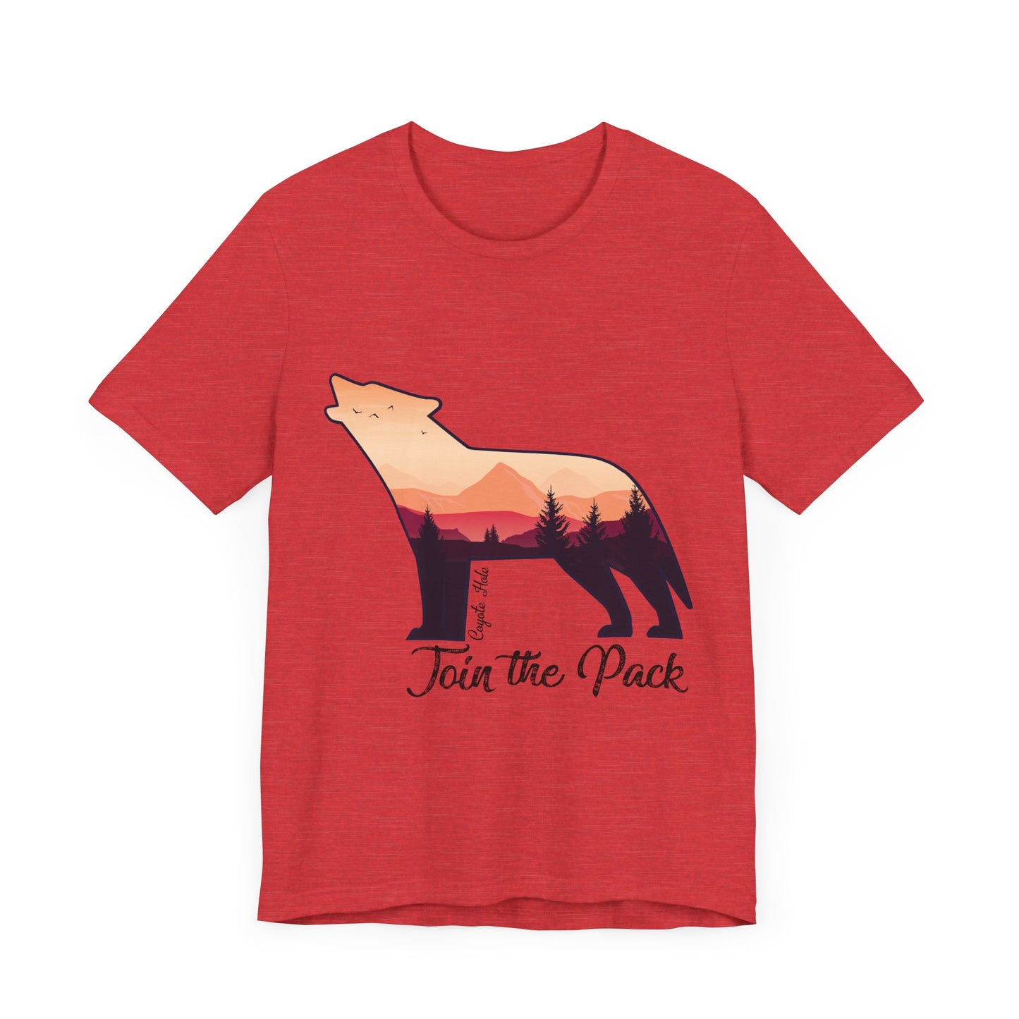 Join The Pack Coyote Howling T-Shirt