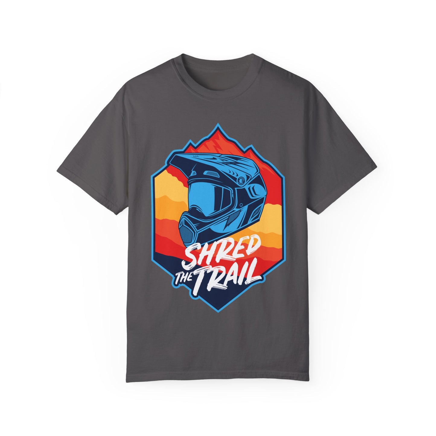 Shred The Trail Adventure T-Shirt - Unisex Garment-Dyed Tee for Outdoor Enthusiasts