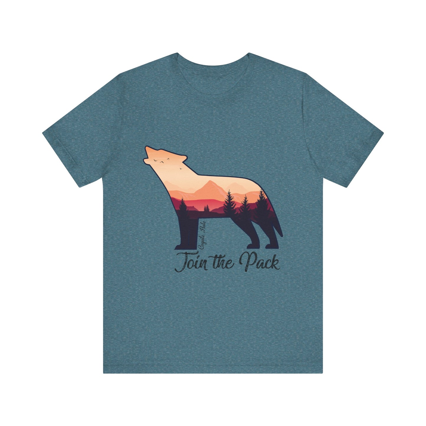 Join The Pack Coyote Howling T-Shirt