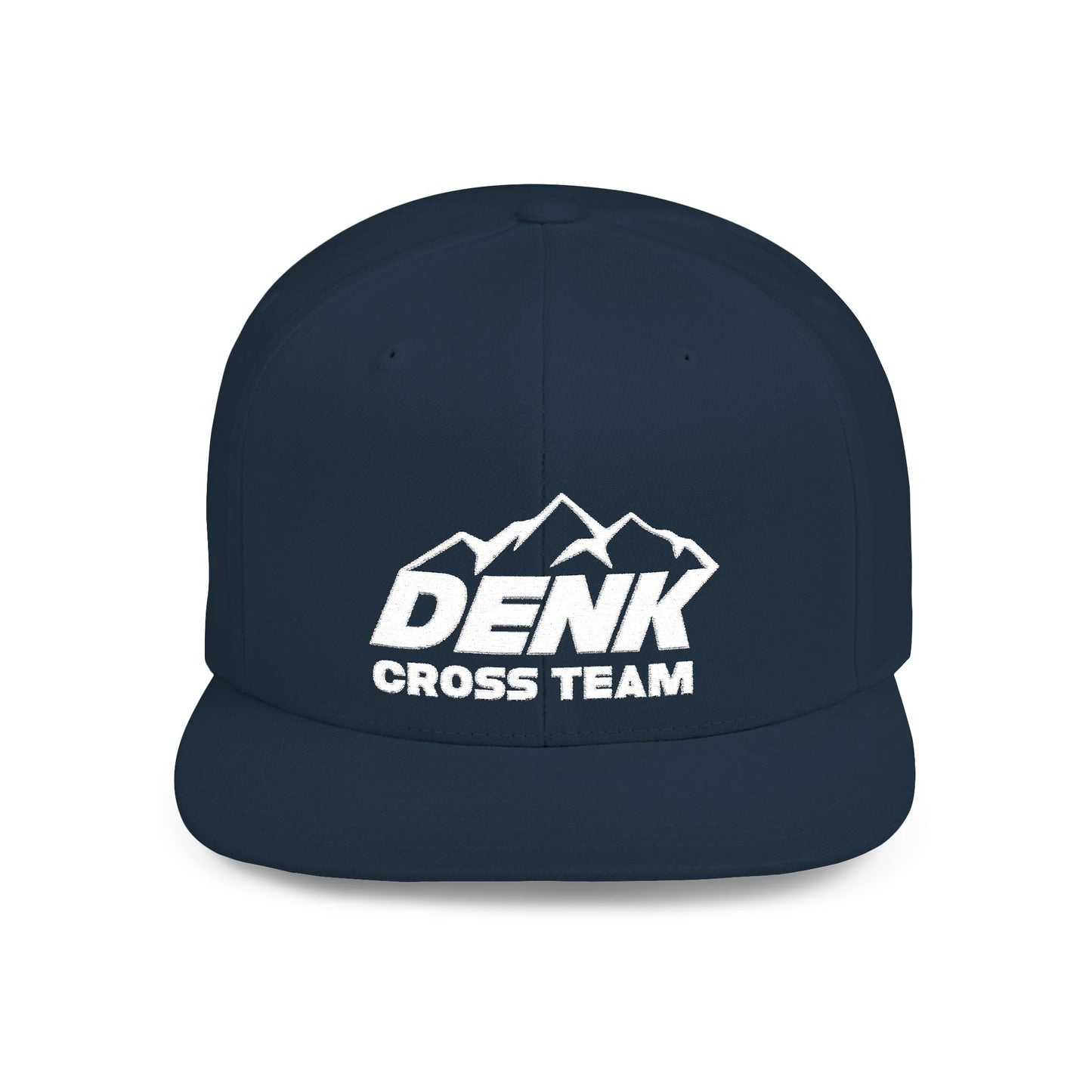 Denk Cross Flat Bill Snapback Hat