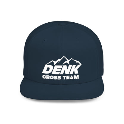 Denk Cross Flat Bill Snapback Hat