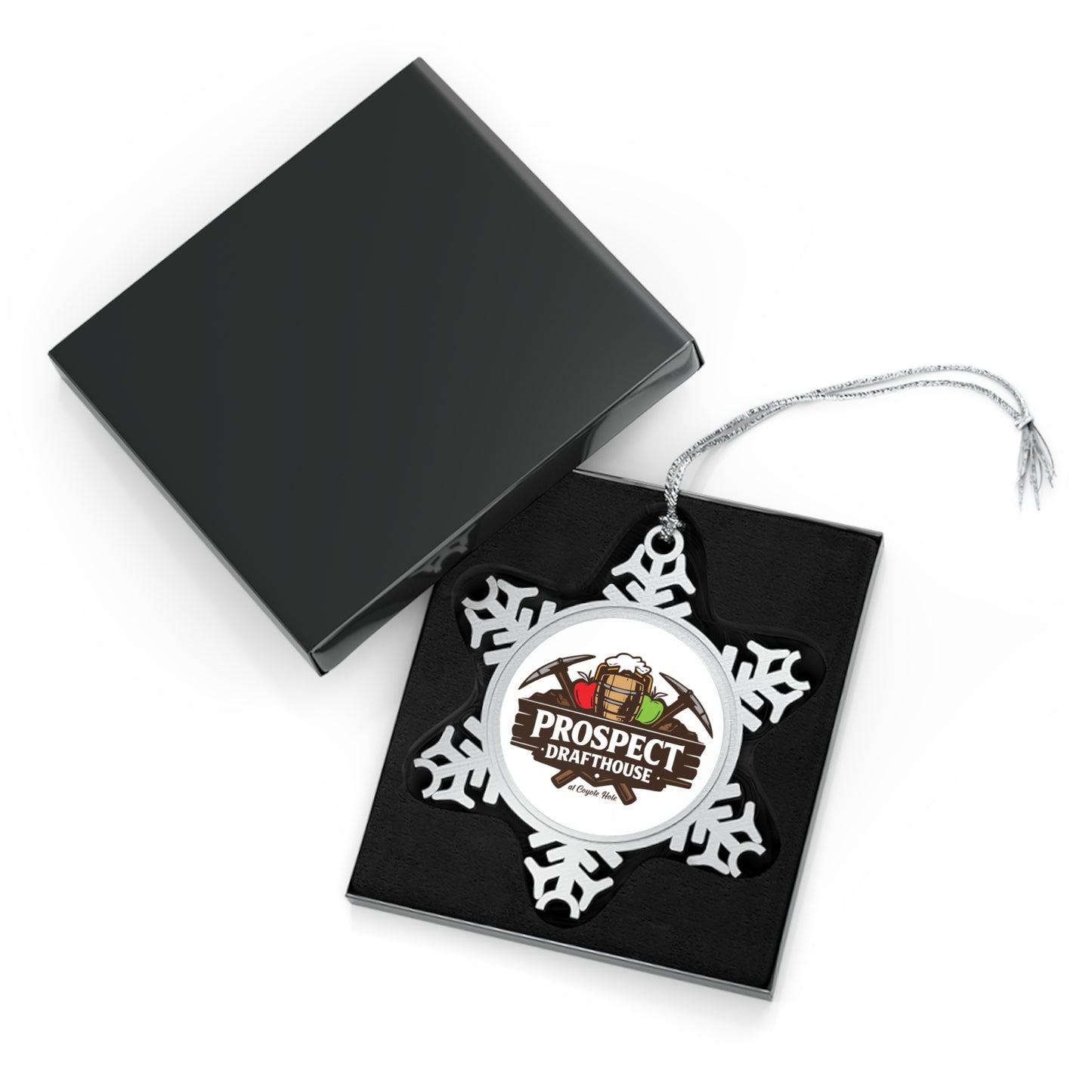 Prospect Drafthouse Pewter Snowflake Ornament