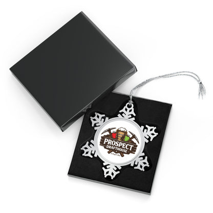 Prospect Drafthouse Pewter Snowflake Ornament
