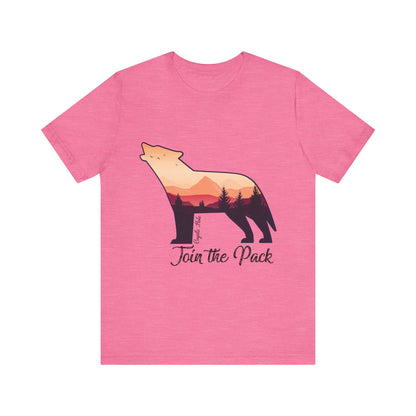 Join The Pack Coyote Howling T-Shirt
