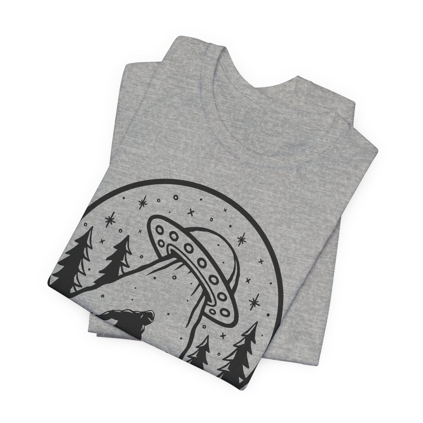 I Believe UFO and Big Foot Unisex Jersey Tee