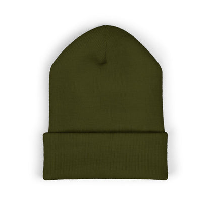 CURENT Embroidered Cuffed Beanie — Knit Hat