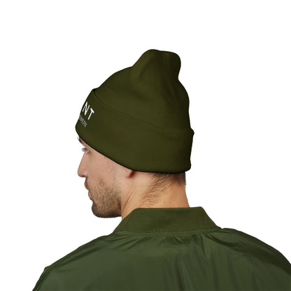 CURENT Embroidered Cuffed Beanie — Knit Hat