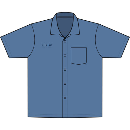CURENT Easy-Care Camp Shirt — Lightweight Wrinkle-Resistant Button-Up