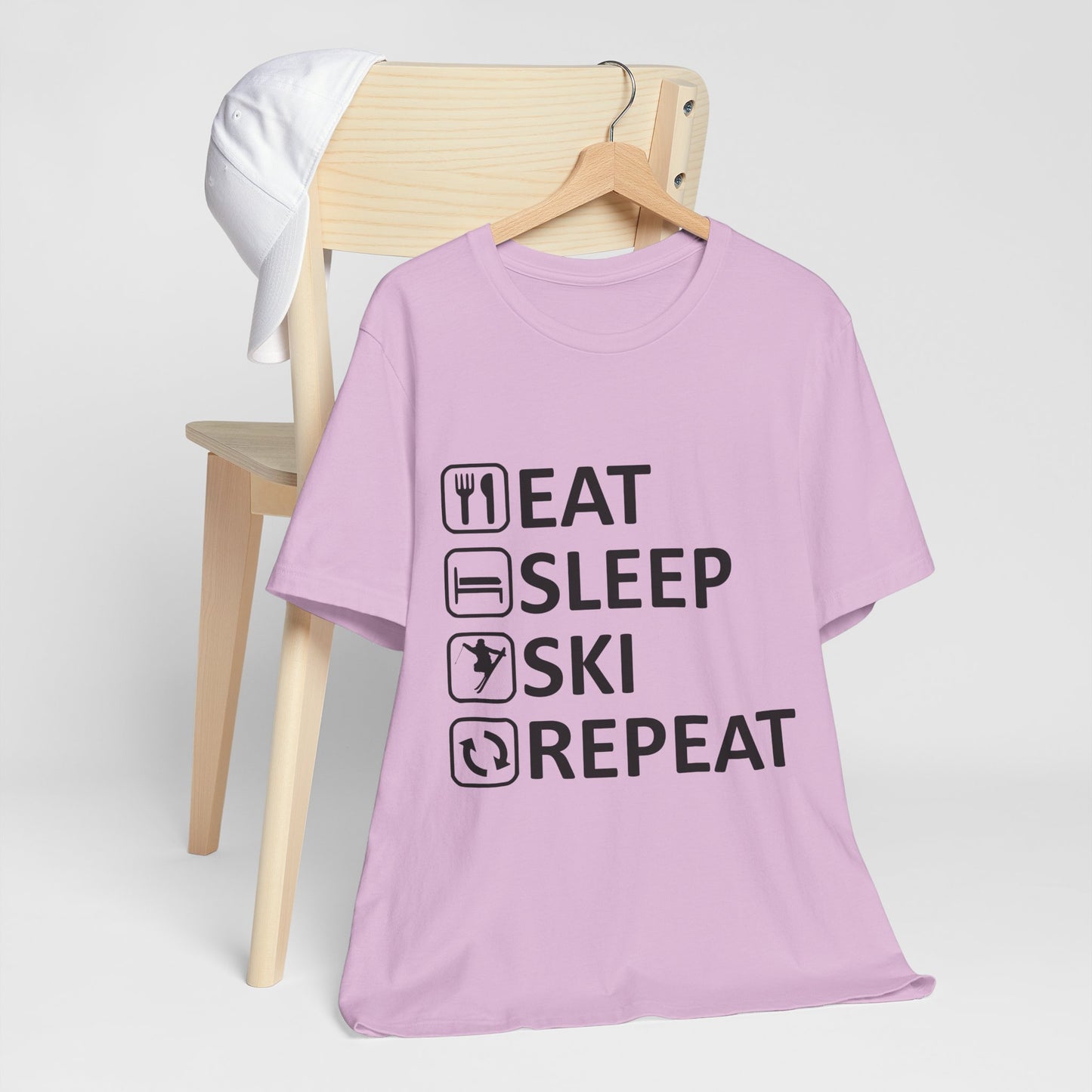 Eat Sleep Ski Repeat - Unisex Jersey Tee