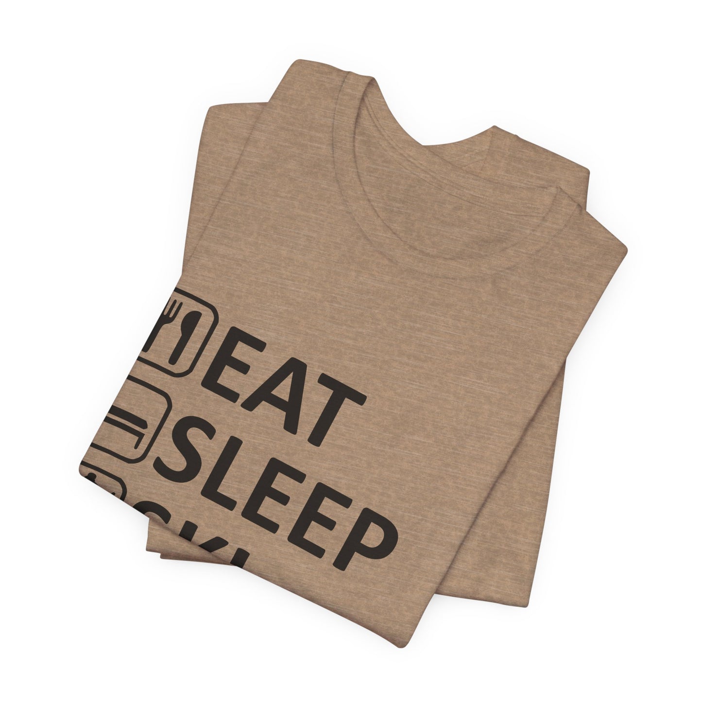 Eat Sleep Ski Repeat - Unisex Jersey Tee