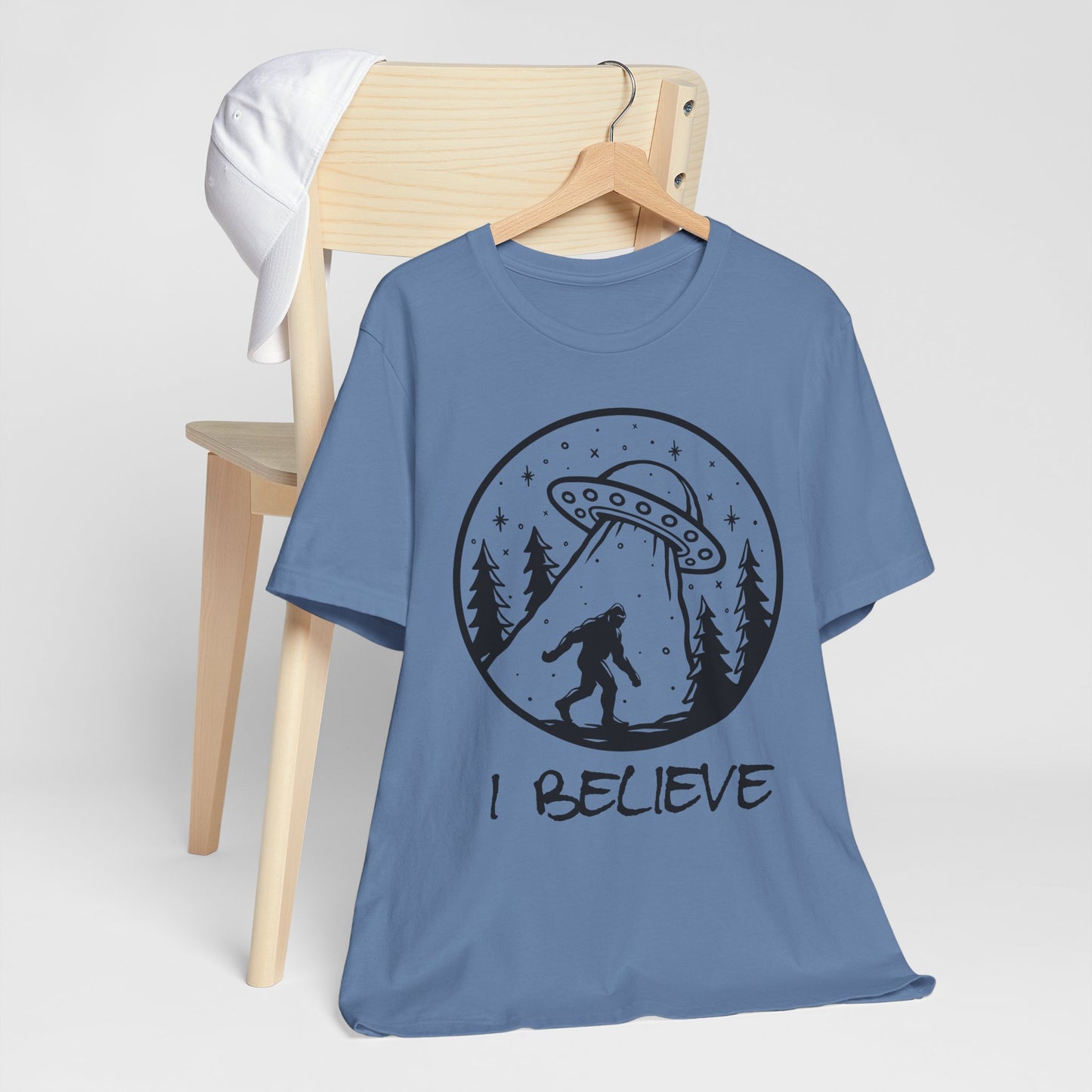 I Believe UFO and Big Foot Unisex Jersey Tee