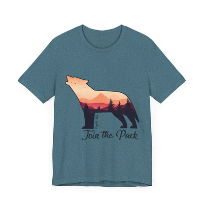 Join The Pack Coyote Howling T-Shirt