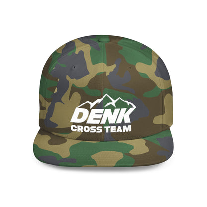 Denk Cross Flat Bill Snapback Hat