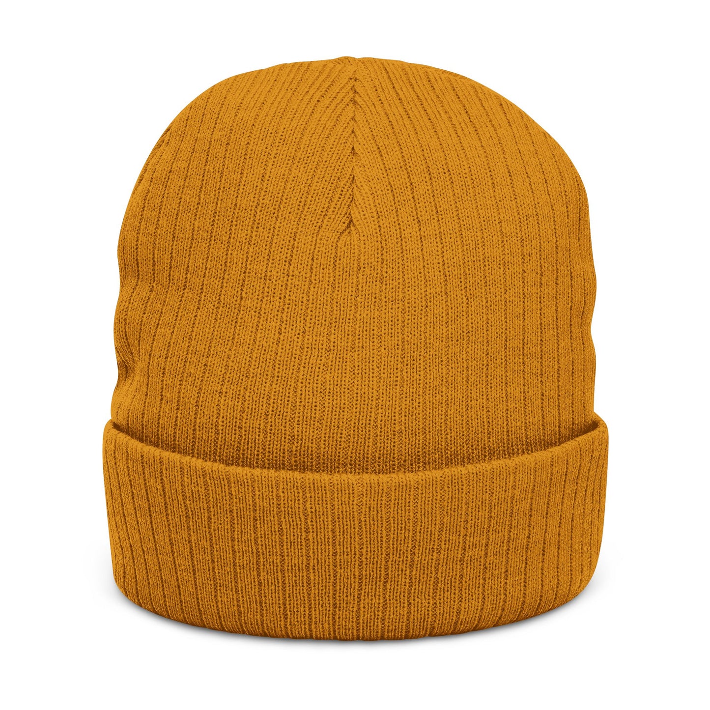 LUNA Ribbed Knit Beanie, Embroidered