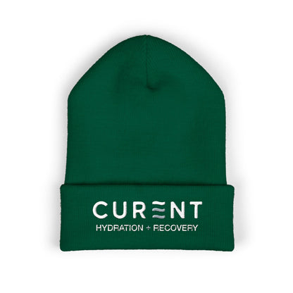 CURENT Embroidered Cuffed Beanie — Knit Hat