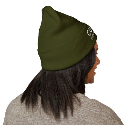 CURENT Embroidered Cuffed Beanie — Knit Hat