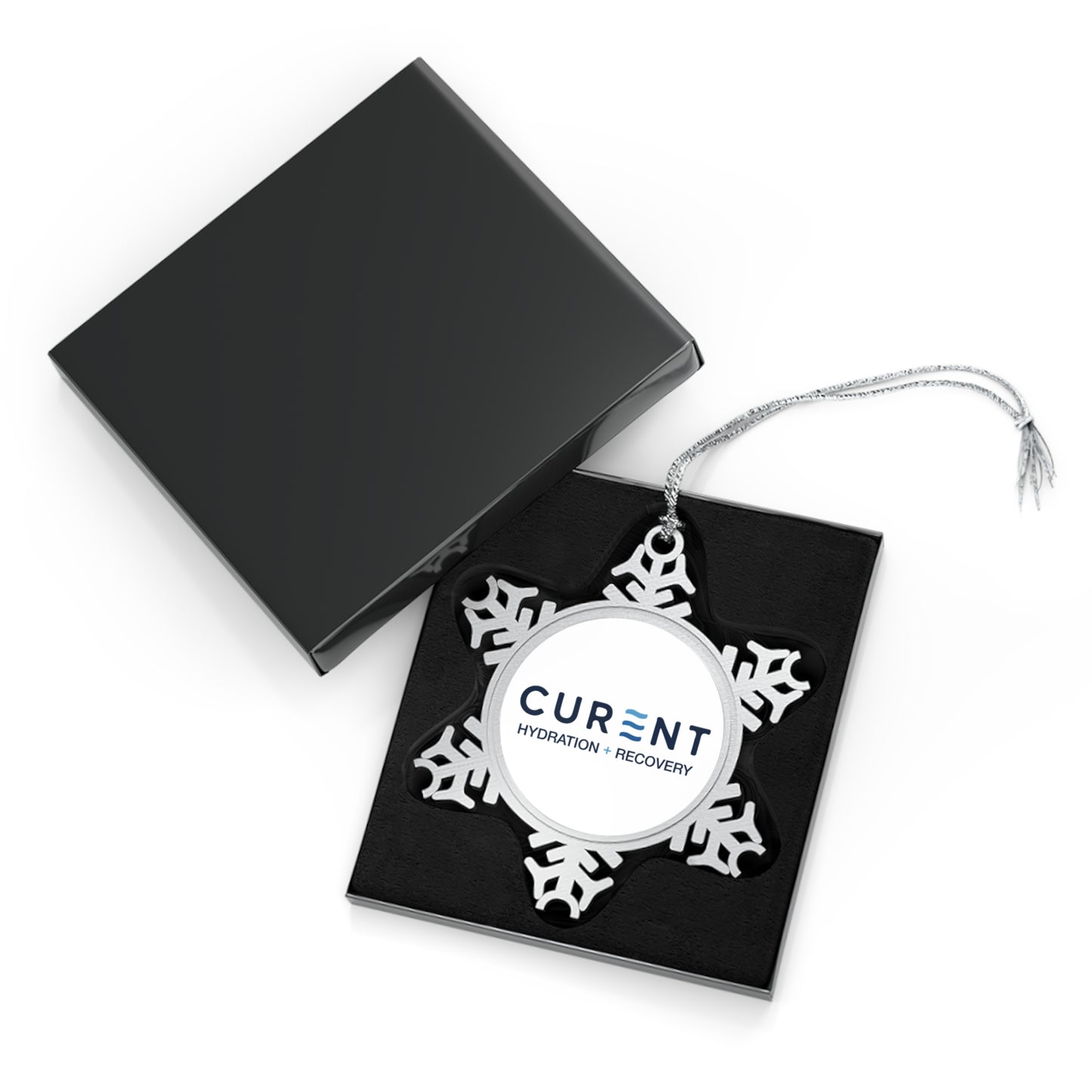 Curent Pewter Snowflake Ornament