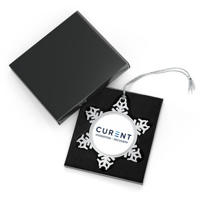Curent Pewter Snowflake Ornament