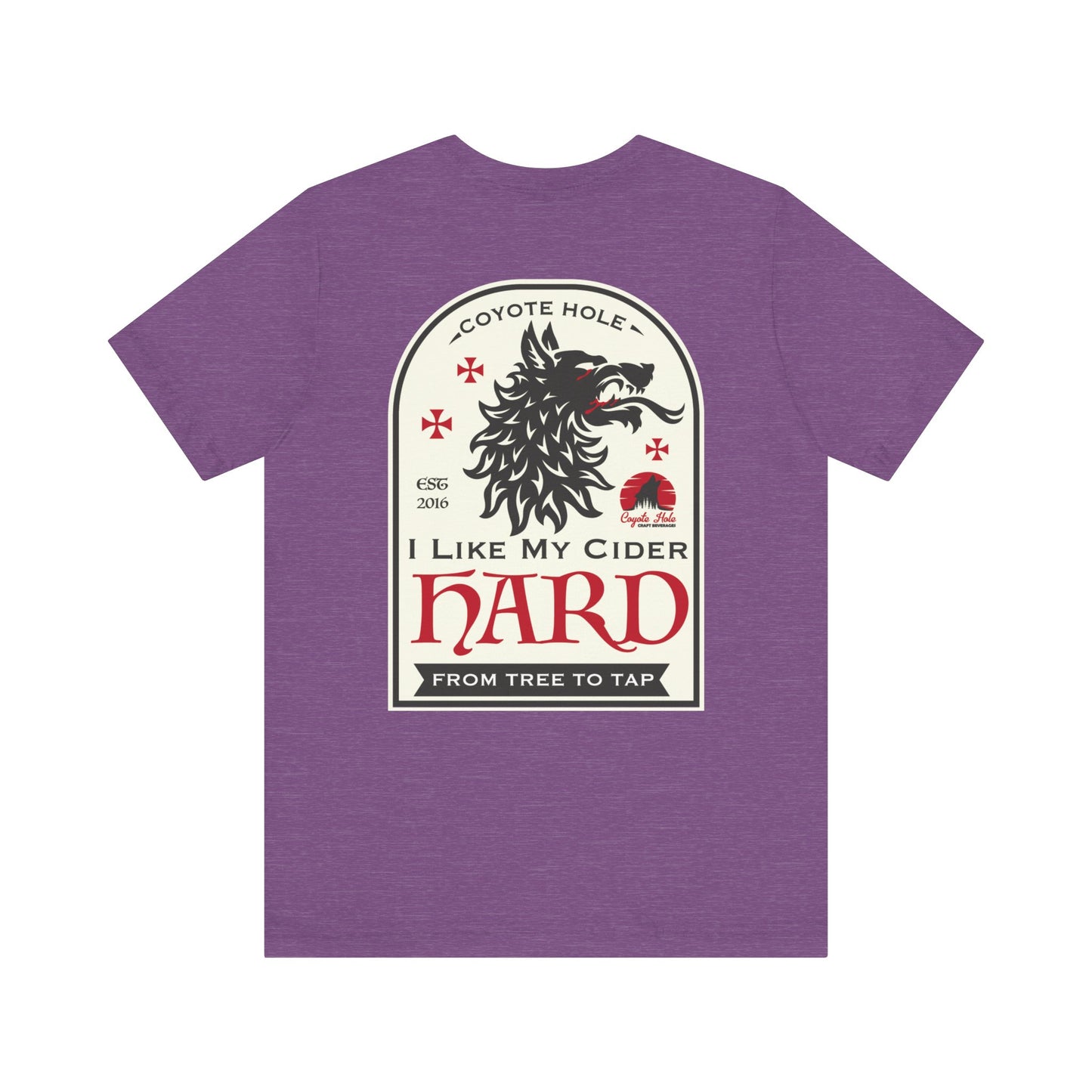 Coyote Hole - I Like My Cider Hard T-Shirt - Perfect for Fall Gatherings, Festivals, Parties, Gifts, and Everyday Wear