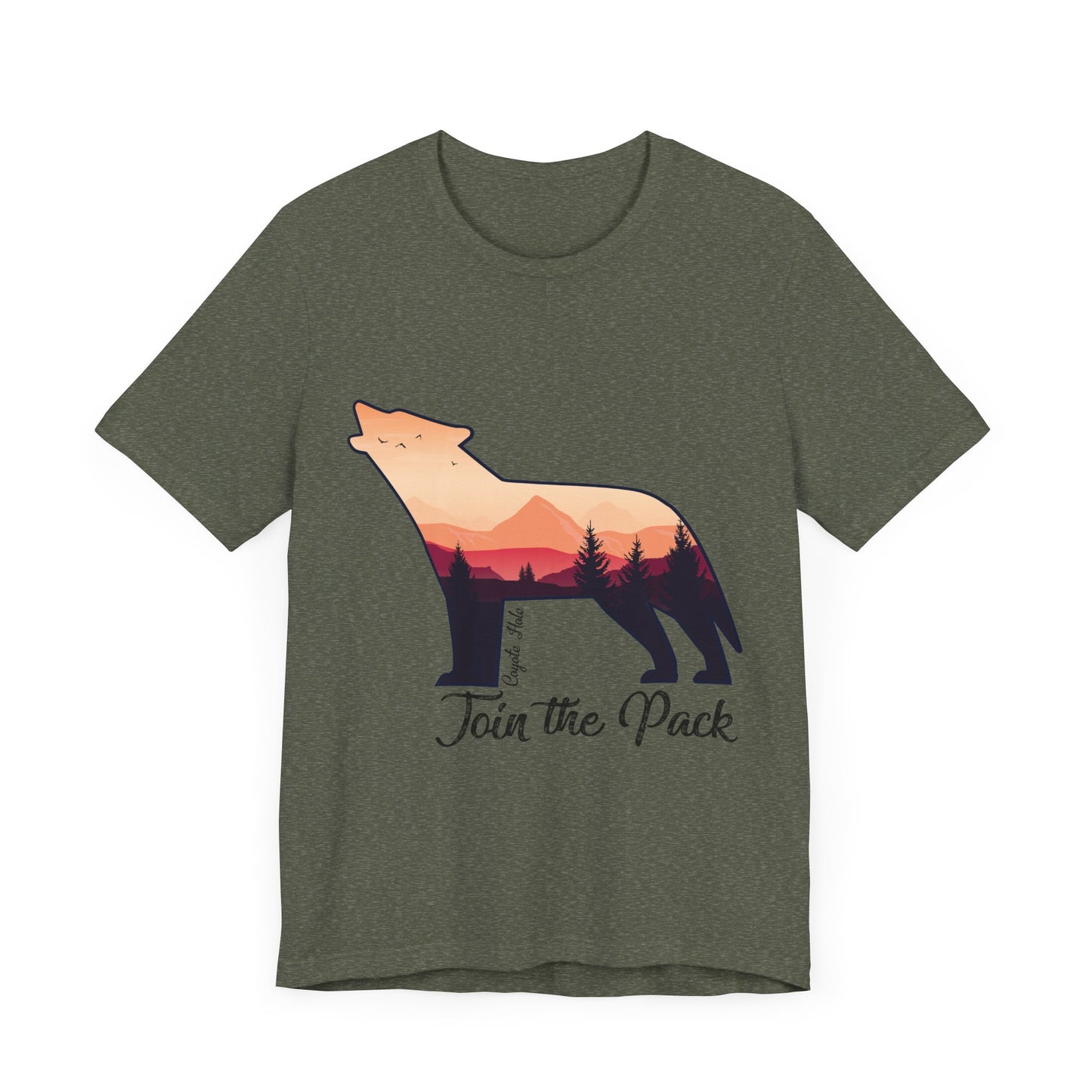 Join The Pack Coyote Howling T-Shirt