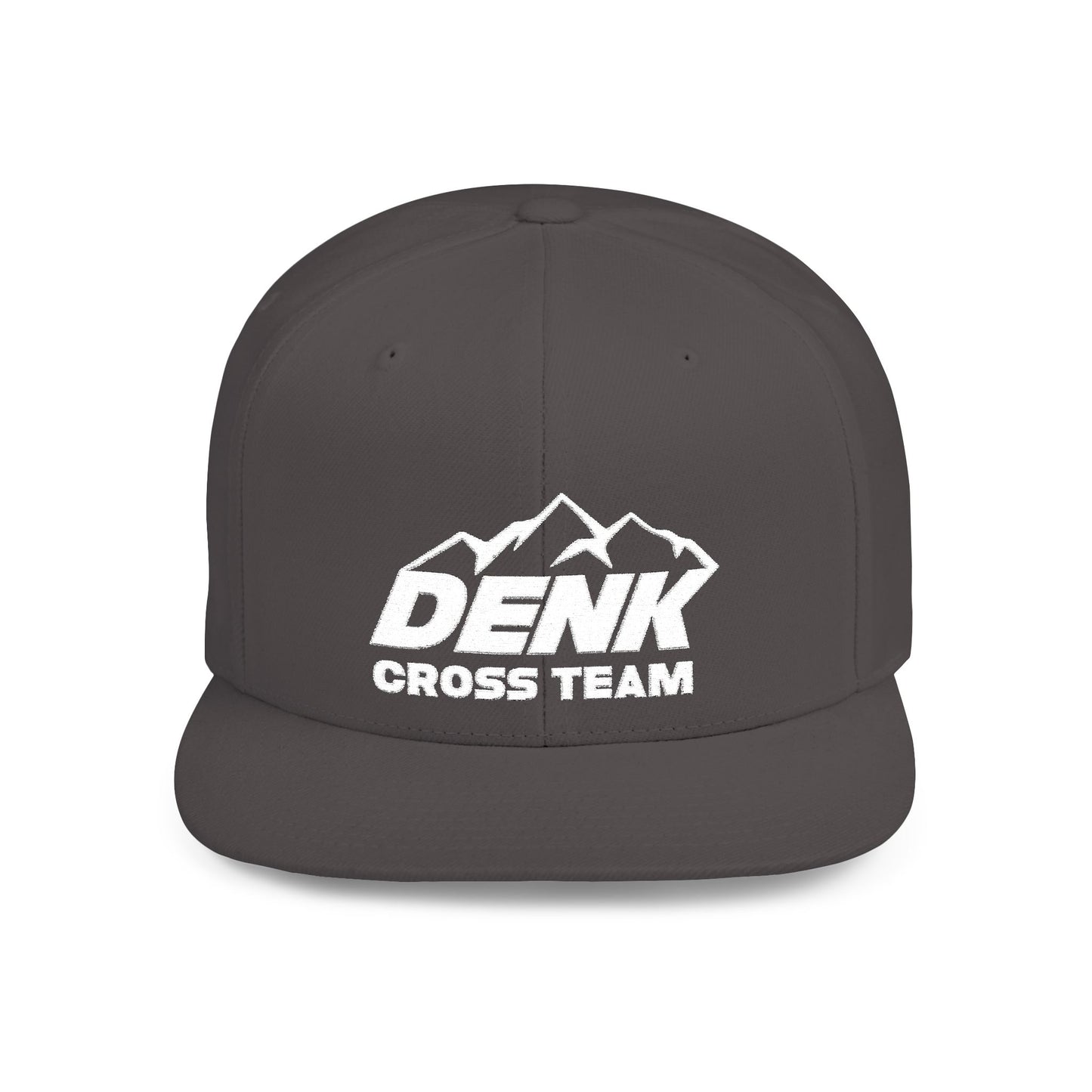 Denk Cross Flat Bill Snapback Hat