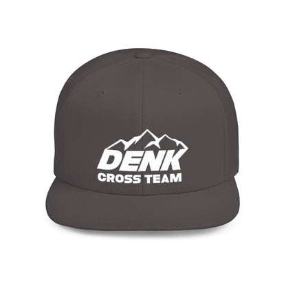 Denk Cross Flat Bill Snapback Hat