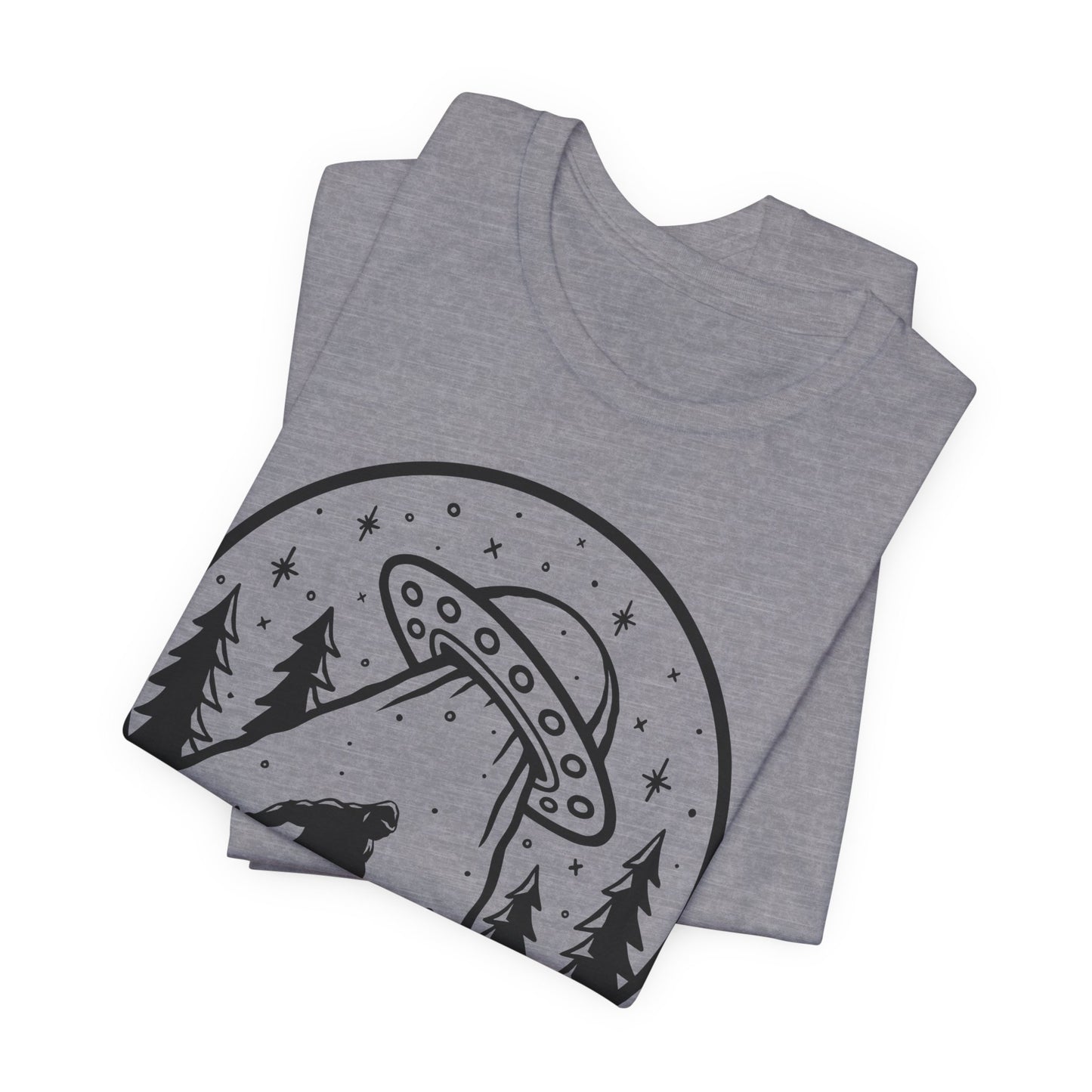 I Believe UFO and Big Foot Unisex Jersey Tee