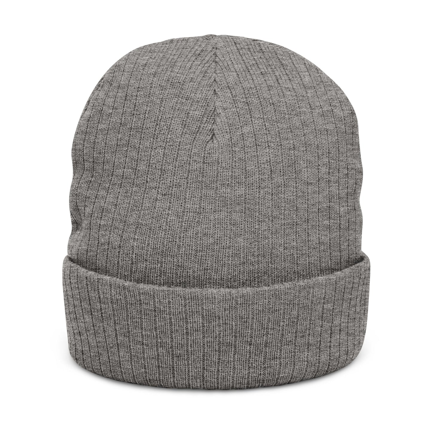 LUNA Ribbed Knit Beanie, Embroidered