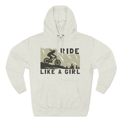 Adventure-Ready Hoodie - 'Ride Like a Girl' Design