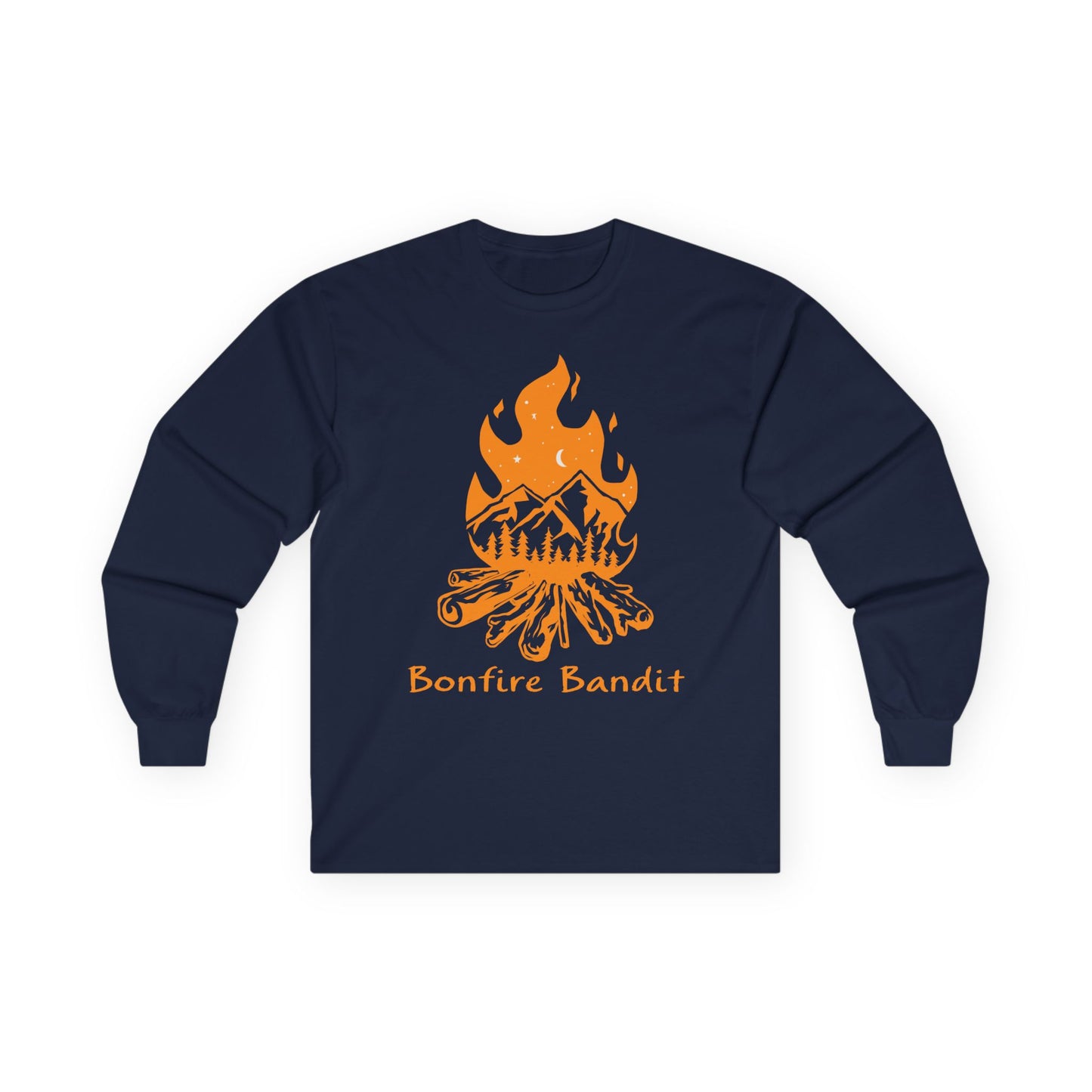 Unisex Bonfire Bandit Long Sleeve Tee - Perfect for Campfire Lovers