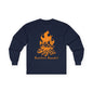 Unisex Bonfire Bandit Long Sleeve Tee - Perfect for Campfire Lovers