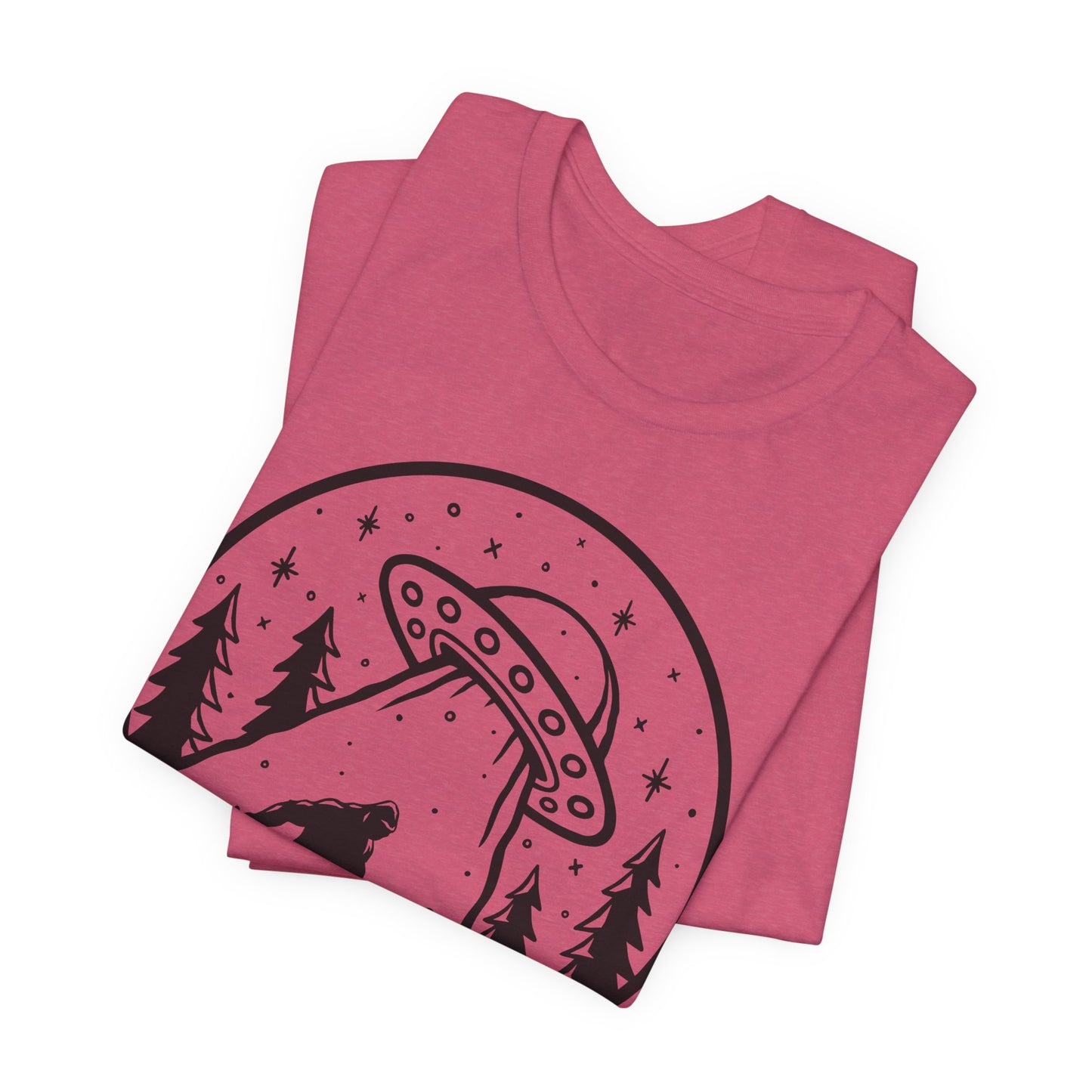I Believe UFO and Big Foot Unisex Jersey Tee