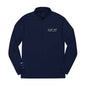 Curent Embroidered Quarter-Zip Pullover - Navy
