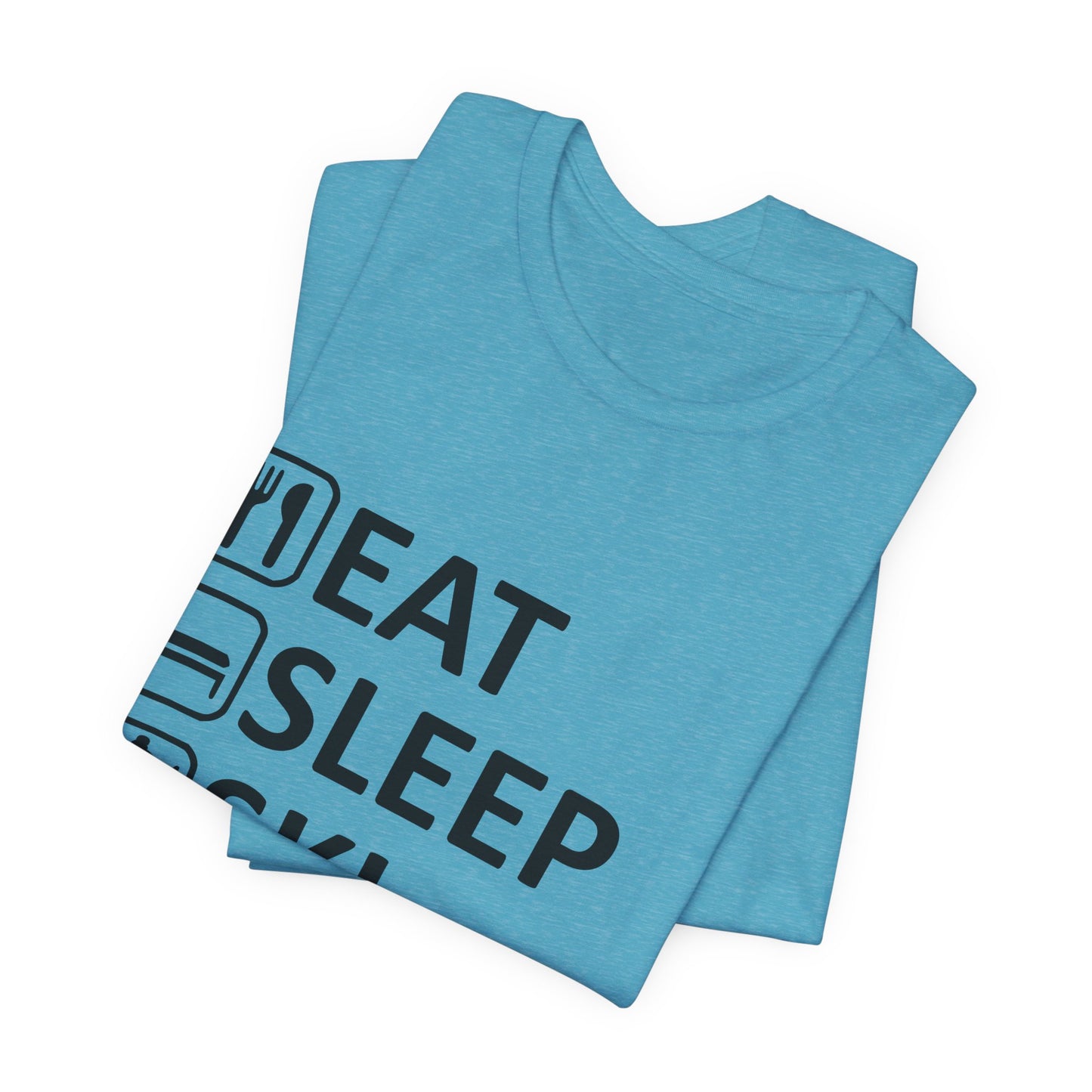 Eat Sleep Ski Repeat - Unisex Jersey Tee