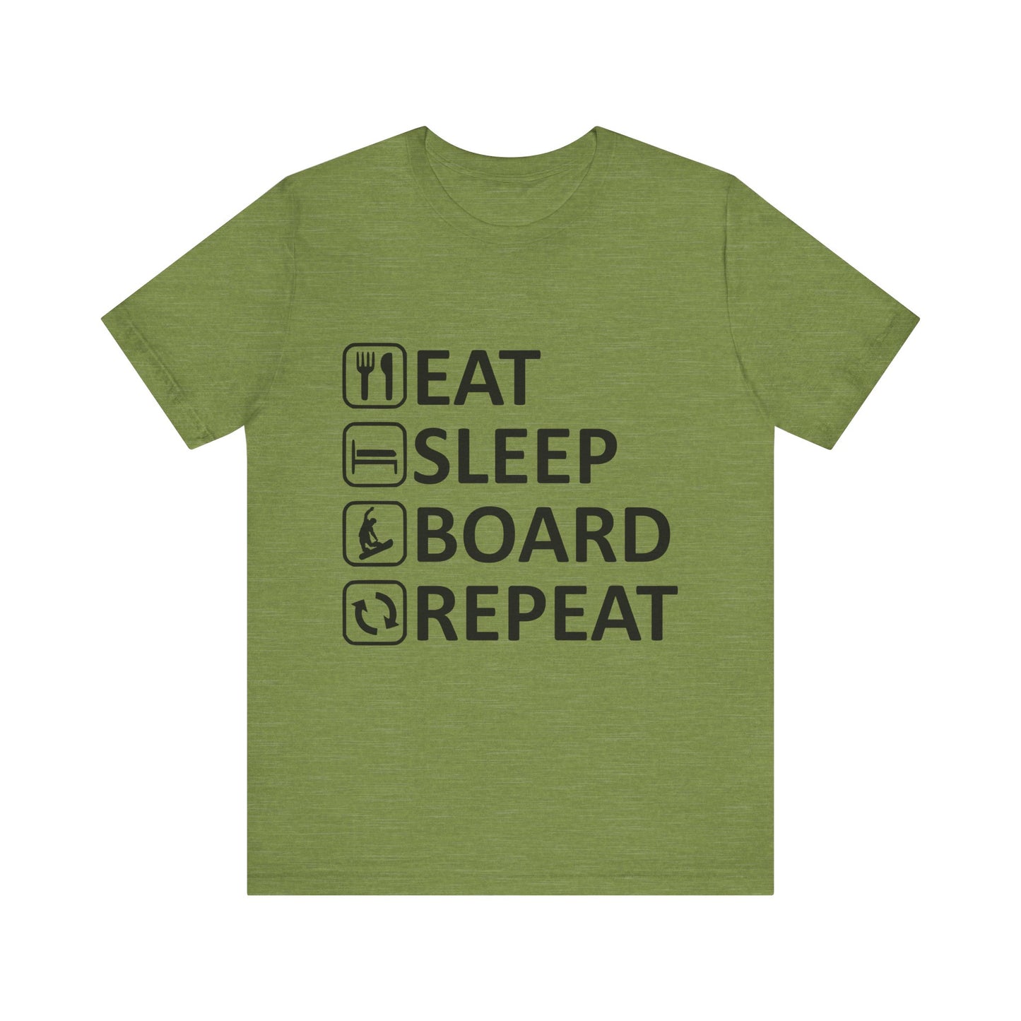 Eat Sleep Board Repeat - Unisex Jersey Tee